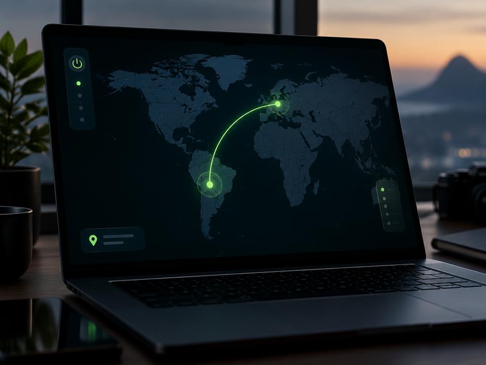 Mapa de conexão virtual