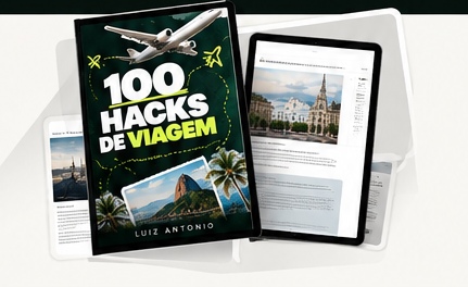 100 Hacks de Viagem em telas digitais